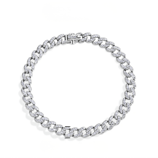 Unisex VVS1 Cuban Bracelet